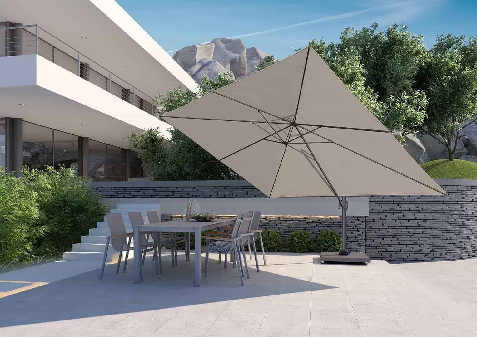 Parasol ogrodowy 3x4 - idealne rozwiązanie dla przestronnej i stylowej ochrony przed słońcem